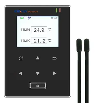 Elitech PRODUKTOV-600 WiFi Teplota Dátového Záznamníka Diaľkové Bezdrôtové Teploty Záznamník s 2 Externý Teplotný Senzor Sondy. 24/