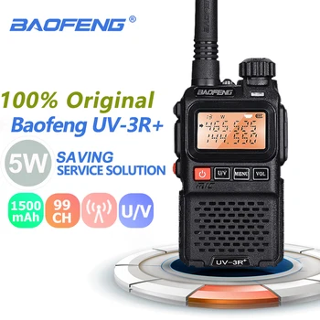 Baofeng UV-3R+ Plus Mini Walkie Talkie Prenosné 3W UHF&VHF obojsmerné Rádiové Comunicador Uv 3r Vf Vysielač Ham Rádio Uv3r Stanice