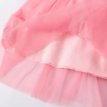 2020 Nové Dievčatá Princezná Šaty Tylu Nášivka Jeseň Jar Detské Bavlnené Oblečenie, Módne Deti Party Šaty
