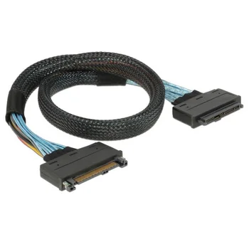 U. 2 U2 SFF-8639 NVME PCIe SSD Kábel Mužov a Žien Rozšírenie 50 cm 68pin