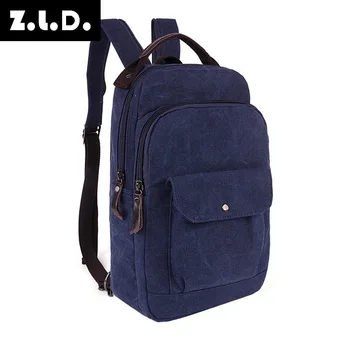 Z. L. D. New vysoká kvalita 16A umývateľný plátno batoh módne bežné batoh mužov a žien cestovný batoh mládež študent taška