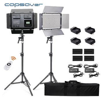 Capsaver TL-600S 2 v 1 LED Video Svetlo na Fotografické Osvetlenie na Diaľkové Ovládanie Fotoaparátu Foto Lampa s Tipod Batérie na Youtube