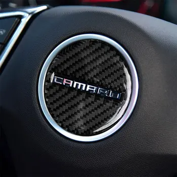 Carbon Fiber Auto Príslušenstvo Interiér Volant, Ochranné Dekorácie Kryt Výbava Samolepky Pre Chevrolet Camaro 2016-2019