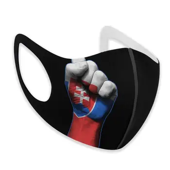 Vlajku Slovenska Na Vznesené Clenched Päsť šport mondmasker Mondkapjes DIY maska na tvár fashion mascarillas con filtro estampa