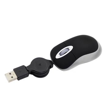 Drôtová Myš Optická 3D Mini Vysúvacie USB Myši Na Notebook PC Prenosný Dropshipping