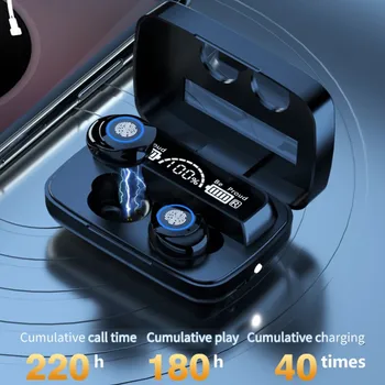 Nové 3500mAh Bluetooth Slúchadlá Bezdrôtové Slúchadlá LED Displej Zrkadlo Športové Vodotesné Slúchadlá Slúchadlá S HD s Mikrofónom