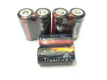 TrustFire Plnú Kapacitu 880mAh 16340 RCR123 CR123A 3,7 V Nabíjateľná Lítium-Chránené Batérie s PCB Pre LED Baterky