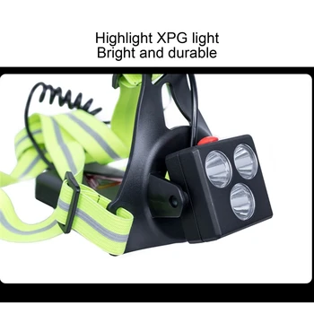 Nabíjateľná Nastaviteľné Hrudníka Beží LED Svetlo pre Bežcov Joggers Reflexné L9BD