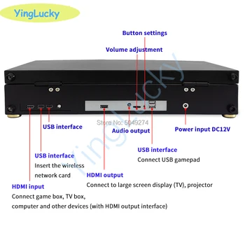Yinglucky 3D WIFI Pandora box 4018 v 1 arkádovej hry konzoly 18.5-palcový HD retro video stroj pripojený k TV PC xbox hry