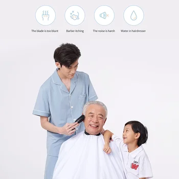 Xiao Showsee Elektrické Hair Clipper Bezdrôtový Vlasy Vyžínače Nízka Hlučnosť Dospelých Vlasy Rezací Stroj Pre MenKids Holič Sušič Na Holenie