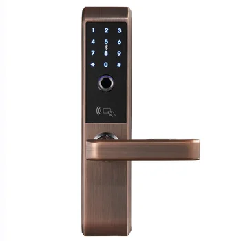 LACHCO 2020 Biometrických Elektronických Dverí Zamky Smart Odtlačkov prstov, Kód,Karta, Zadajte Dotykový Displej Digitálny Password Lock pre domáce A18008F