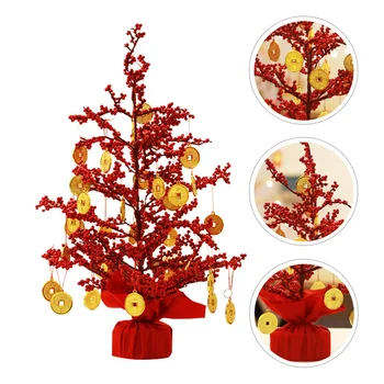 1pc Šťastie, Peniaze Strom Nový Rok Ploche Ornament Jarný Festival Dekorácie