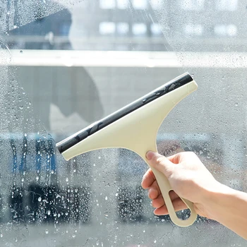Okno Kúpeľňa Stierkou Cleaner Sprcha Sklo Zrkadla Stierač Mydlo Auto cleaning tool plastová rukoväť ocele TOB