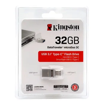 Kingston MINI USB Flash Disk 128 GB 64 GB 32 GB USB 3.1 Typ-C Pem Disk Pre Smartphony&Tablety Cle USB Pamäťový kľúč USB 2v1