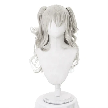 Japonské Anime Charlotte Tomori Nao cosplay parochňa s ponytails Dievča Charlotte strieborné vlasy parochňa