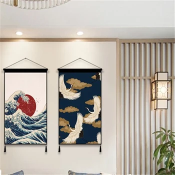 Japonský Ukiyoe Plátno, Tlač Plagátu Visí Prejdite Maľba Krajiny Wall Art Obrázky Pre Obývacia Izba Domova Obrazy