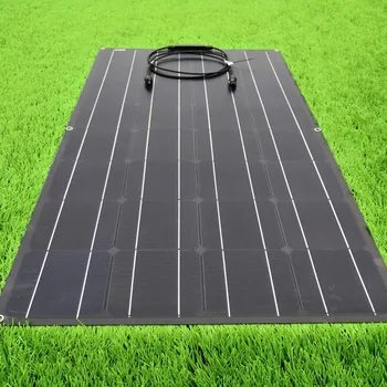 Solárny panel 100w, ETFE materiál fotovoltaických elektrární, panel, silný a odolný. Poskytuje energiu pre 12v 24v batéria