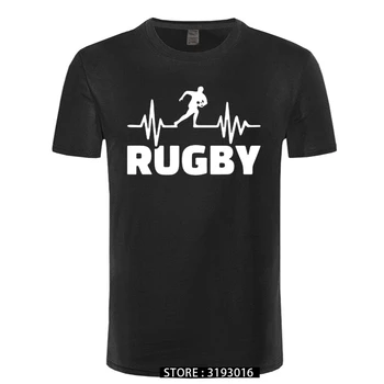 Tep Rugbying T-shirts Mužov Letné Módy Krátke Rukáv Tričko Bavlna Zábavné Tlačených Topy Športové Pánske Tričko