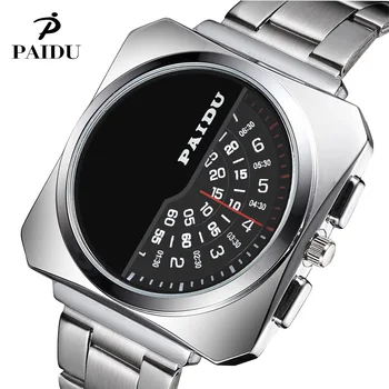Najnovšie Dizajn Paidu Sledovať Muži Móda Luxusné, Elegantné, Plné Oceľové Hodinky Dámske Náramkové hodinky Muž Hodiny quartz relojes vysokej kvality