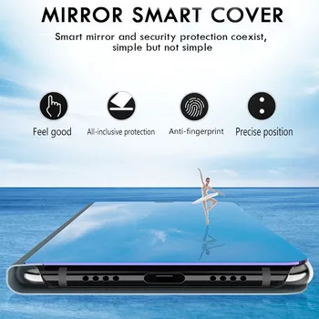 Plný Kryt Pre Samsung Galaxy s rezacím zariadením s10 PLUS S10 e Smart Mirror Flip Telefón puzdro Pre Samsung S10 Lite Light Úplné Pokrytie Telefón Prípade