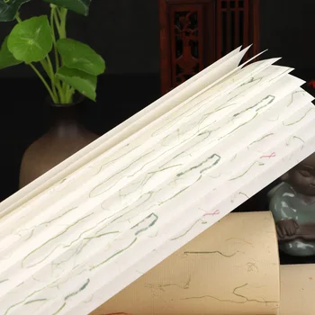 20 List Vintage Papier Čínske Maľby Pol-Zrelé Xuan Papier s Kvetinou Čaj Trávy ryžový Papier Kaligrafie Maľovanie Dodávky