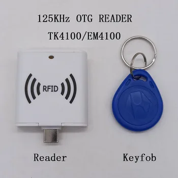 125Khz TK4100 T5577 kľúčenka nízka Frekvencia drobná veľkosť RFID OTG telefón Android USB Typ-c rozhranie ID card reader