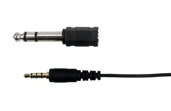 Omni-directional Lavalier Mikrofón s Kovovú Sponu, 3,5 mm až 6,5 mm Adaptér 6M Dlhý Kábel pre Smartphone a Kamery