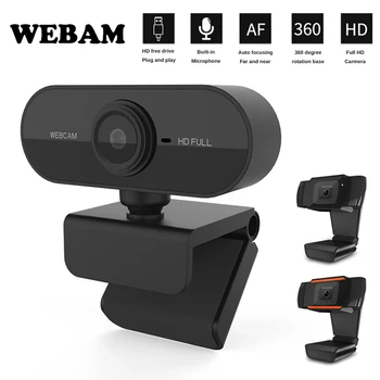 Full HD 1080P Webkamera USB S Mikrofónom Mini Počítač, Fotoaparát,Flexibilné Otočná , pre Notebooky, Stolné Webkamera Kamera on-Line Vzdelávanie