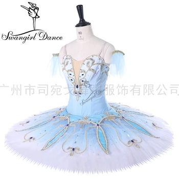 Gradient Blue Bird variácií Klasického Profesionálne Balet Tutu Dospelých výkon pacake tutu pre dievčatá BT9262