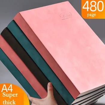 Notebook A4 Pribrala Veľkých Obchodných Super Hrubé Mriežky Prázdne Mriežky Denník Cuaderno Notebooky A Časopisoch Libretas Zeszyt Caderno