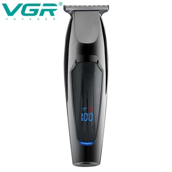 VGR V070 Hair Clipper Profesionálny Olej Hlavu Rezbárstvo Elektrické Nožnice Digitálny Displej LCD Elektrické Nožnice VGR V-070