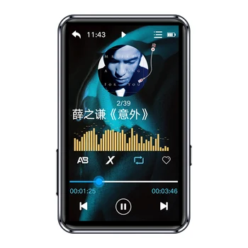 Lenovo BT5.0 Hudba MP3 Prehrávač, MP4 EQ Prispôsobené 3 Palce, 8 GB Supprt TF Karty IPS LRC 1080P