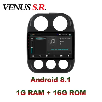 VenusSR Android 8.1 Auto DVD Prehrávač, GPS Navigácie, Multimédiá Pre JEEP Compass Patriot Rádio 2009-2016 auto stereo wifi