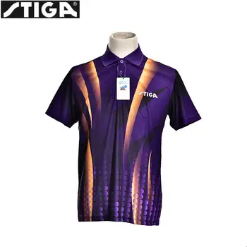 STIGA Stolný Tenis Oblečenie športové Tričko Bedminton Oblečenie krátky rukáv Uniformy pre mužov Tenis Masculino