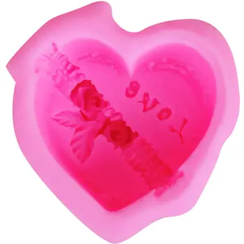 Kaymiklee F1024 Rose DIY 3D Silikónové Mydlo Formy Fondant Torte Čokoláda Láska Formy pre Kuchyni Cake Zdobenie