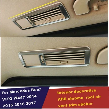 UBLUEE Interiéru Pre Mercedes-Benz Vito W447 2016 2017 2018 Zadný Strešný Klimatizácia AC Zásuvky Otvor Kryt Výbava Matný