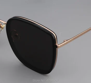 Vysoká kvalita kórejský dizajn značky slnečné okuliare jemné BIBI z nehrdzavejúcej ocele Námestie ženy slnečné okuliare uv400 s originálnom balení