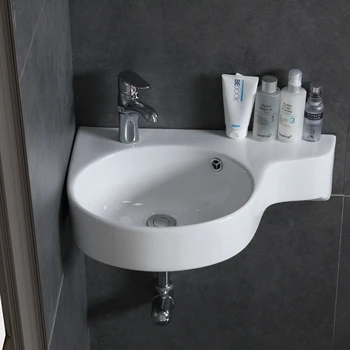 Kúpeľňa rohové umývadlo závesné umývadlo umývadlo malé mini apartmán závesné keramické trojuholník umývadlo wx11201153