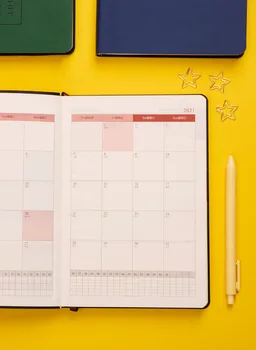 2021 Kalendár Notebooky 352 Stránok Podnikateľského Plánu Mliečne Super Hrubé Rozvrh Štúdia Death Note Office Školy Grafické Efekty