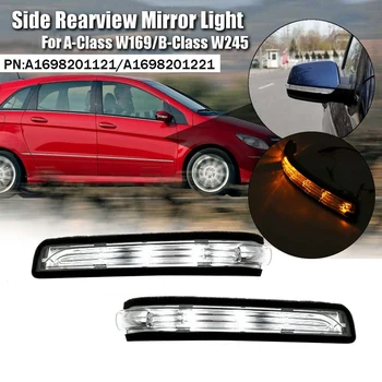 2 ks Spätné Zrkadlo Svetlo Zapnite Indikátor Signálu Svetlo na Mercedes Benz B W169 W245 A1698201121 A1698201221