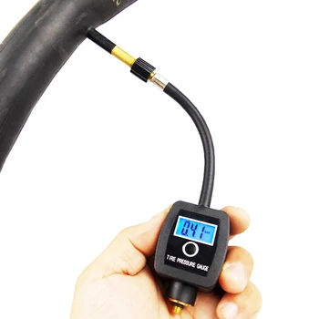 Prenosné Presnosť Digitálnych Elektronických Tlaku v Pneumatikách Rozchod Meter Tester pre Motocykel, Bicykel Tlaku v Pneumatikách Rozchod