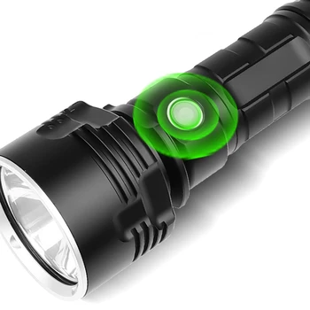 Super Výkonné LED Baterka L2 XHP50 Taktické sebaobrany Pochodeň USB Nabíjateľné Vodotesné Svietidlo s Extrémne Svetlé Svietidla, Camping