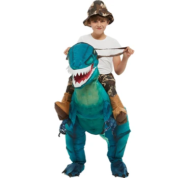 Velociraptor T-REX Maskot Nafukovacie Kostým Pre Deti Anime Halloween Kostýmy Dinosaura Darček k Narodeninám Pre Cosplay Party Vyhodiť