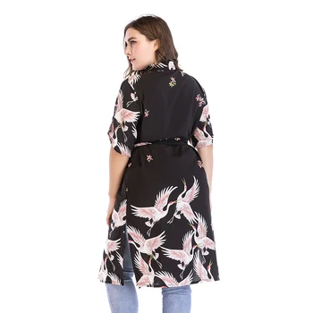 Najpredávanejšie Vysoký Pás Najnovšie Oblečenie Žien Letné Krátke Rukáv Šaty Vták Tlačené Šaty