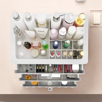 Kozmetické make-up organizátor plastové zásuvky beauty box nechtov ploche skladovanie šperky, ak kefa poľský rúž kontajner