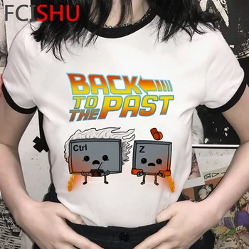 Späť Do Budúcnosti Bežné Anime Harajuku T Shirt Mužov Legrační Karikatúra v Pohode T-shirt Hip Hop Móda Tričko Lete 90. rokoch Top Tees Muž