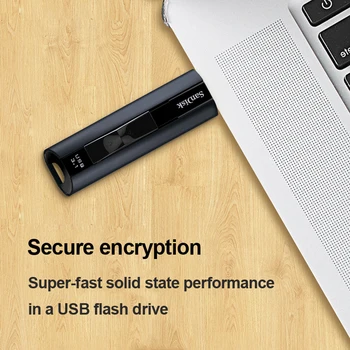 SanDisk CZ880 Extreme PRO 128 gb kapacitou 256 GB USB 3.1 ssd Flash Disk Pero Disk Vysokou Rýchlosťou 420MB/s kl ' úč Pamäťový Usb kľúč