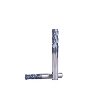 UCHEER 1PCS HRC45 4 Flauta 8/10/12mm konci mlyn CNC nástroje Zliatiny Karbid Volfrámové Ocele Fréza na Frézovanie rezanie kovov cricut stroj