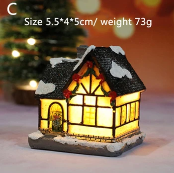 Nové LED Vianočné Živice Dom Nočné Svetlo pre Domáce Malé Kreatívne Ozdoby na Vianočné Darčeky Dovolenku Dekorácie
