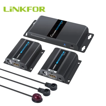 LiNKFOR 1x2 HDMI Extender Splitter 40m HDMI Repeater s 2 Port HDMI Slučky S IR Diaľkové ovládanie HDMI Ethernet Sieťový Kábel Cat6